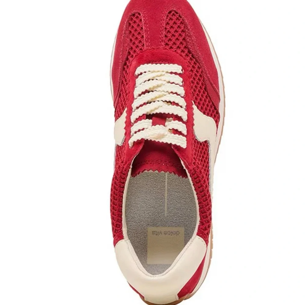 Dolce Vita Scarlet and Ivory Sneakers - Picture 3 of 7